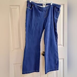 Pajama Jeans XL Women's Blue Flare Bootcut Jeans